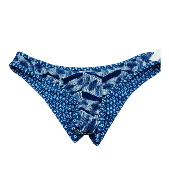 Lucky Brand Nomad Ikat Print Reversible Cheeky Hipster Bikini Bottoms - Picture 8 of 9